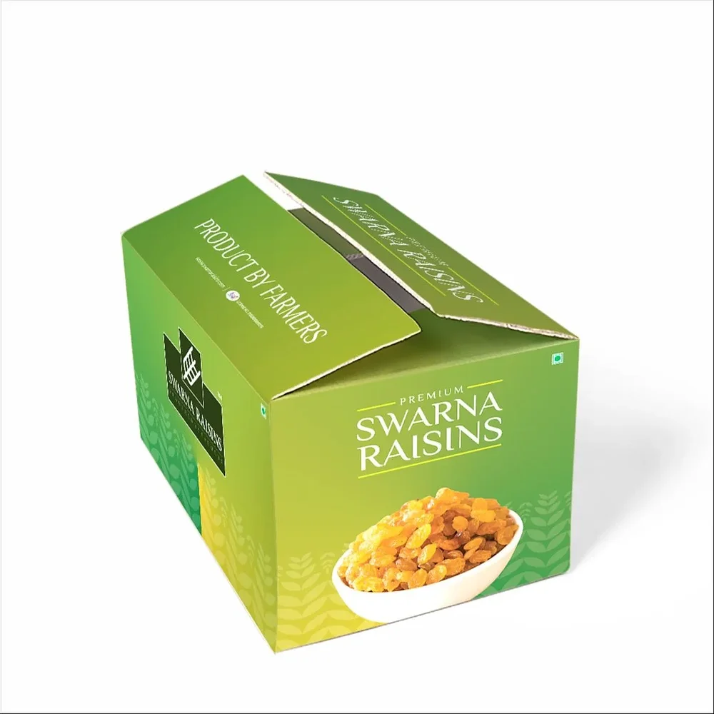 SWARNA Seedless Golden Raisins 15 Kg Box - Food & Agriculture by Kagwad Hi-Tech Agro Processing Pvt. Ltd.