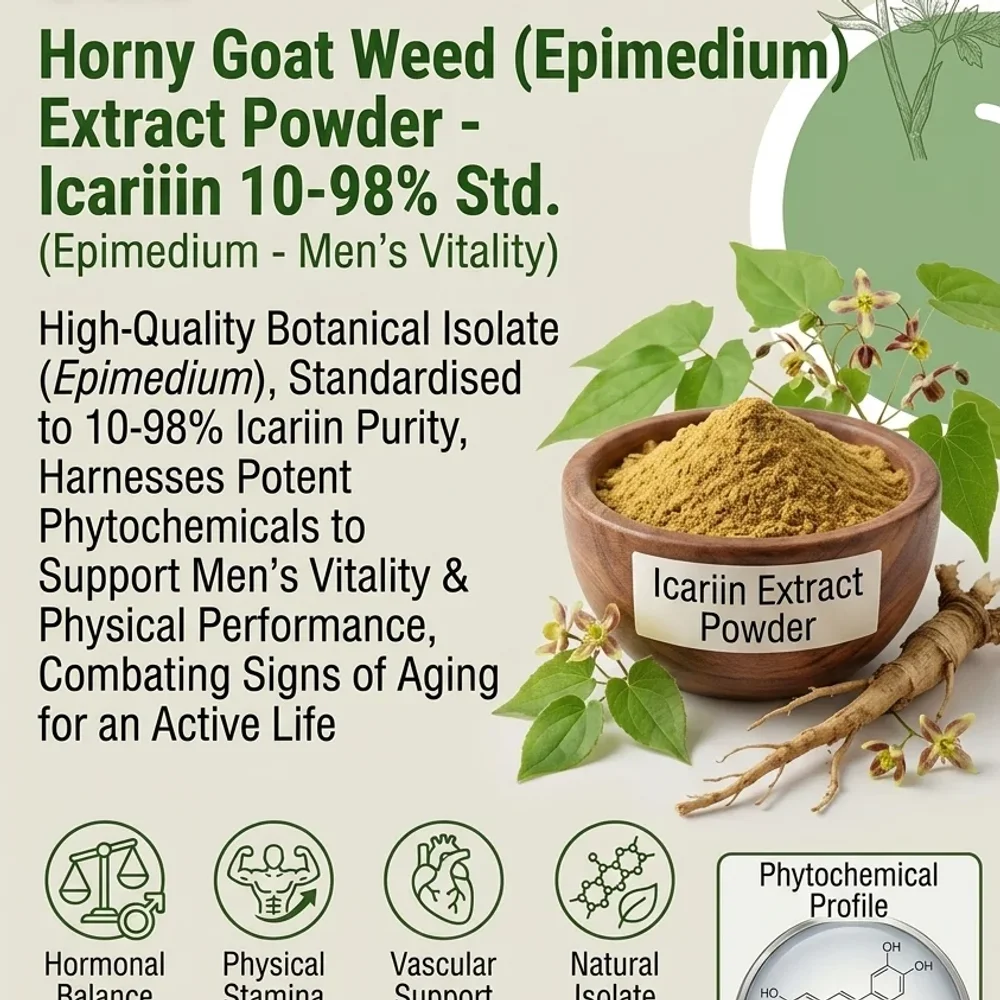 Horny Goat Weed (Epimedium) Standardized Extract Powder - Healthcare & Medical by Central Trade Agency Pvt. Ltd.