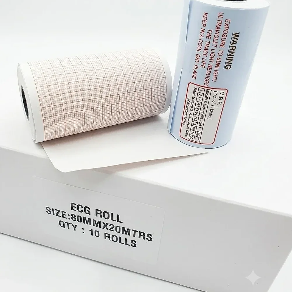 80mm x 20m Thermal ECG Paper Roll - Paper & Stationery by Empiric Healthcare