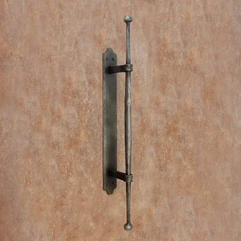 Modern Cast Iron Door Handle 61 cm - Metals & Alloys by The Hardware Hut