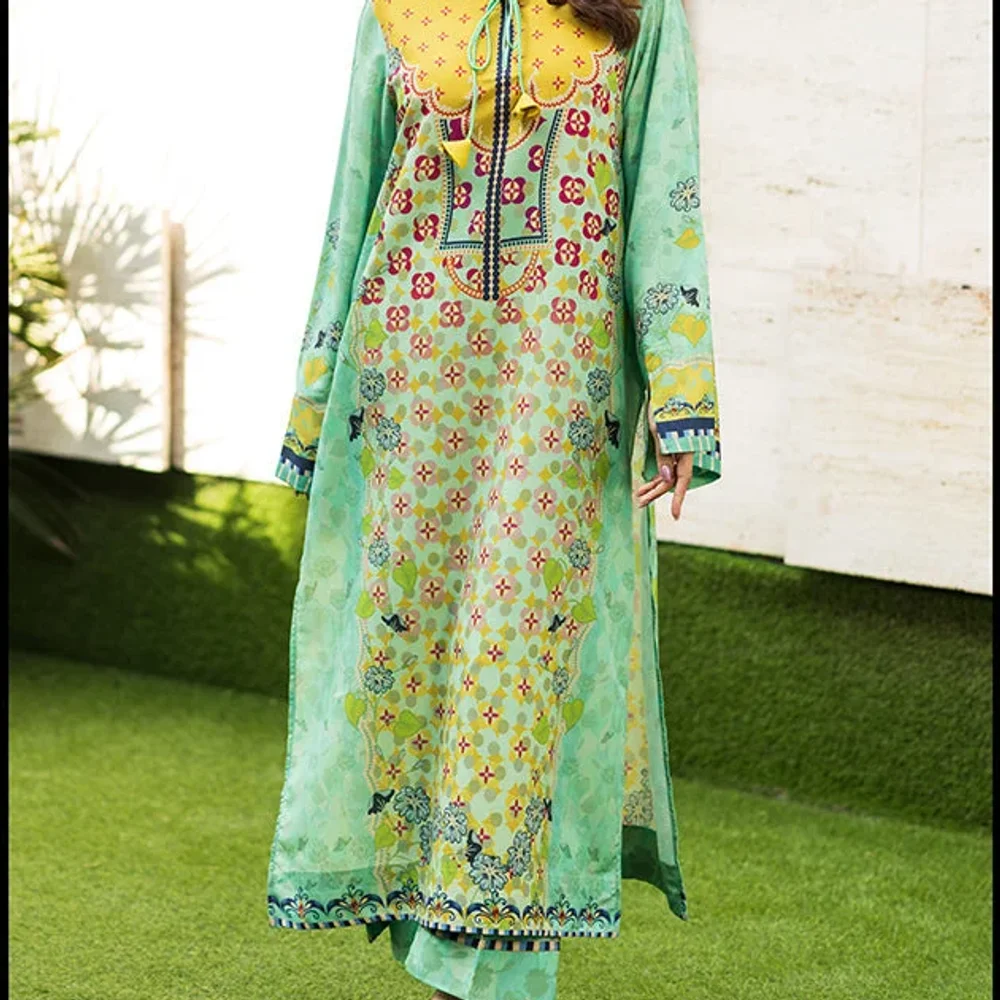 Digital Printed Crepe Kurta and Pants Set - Textiles & Apparel by Ayzel Pvt. Ltd.