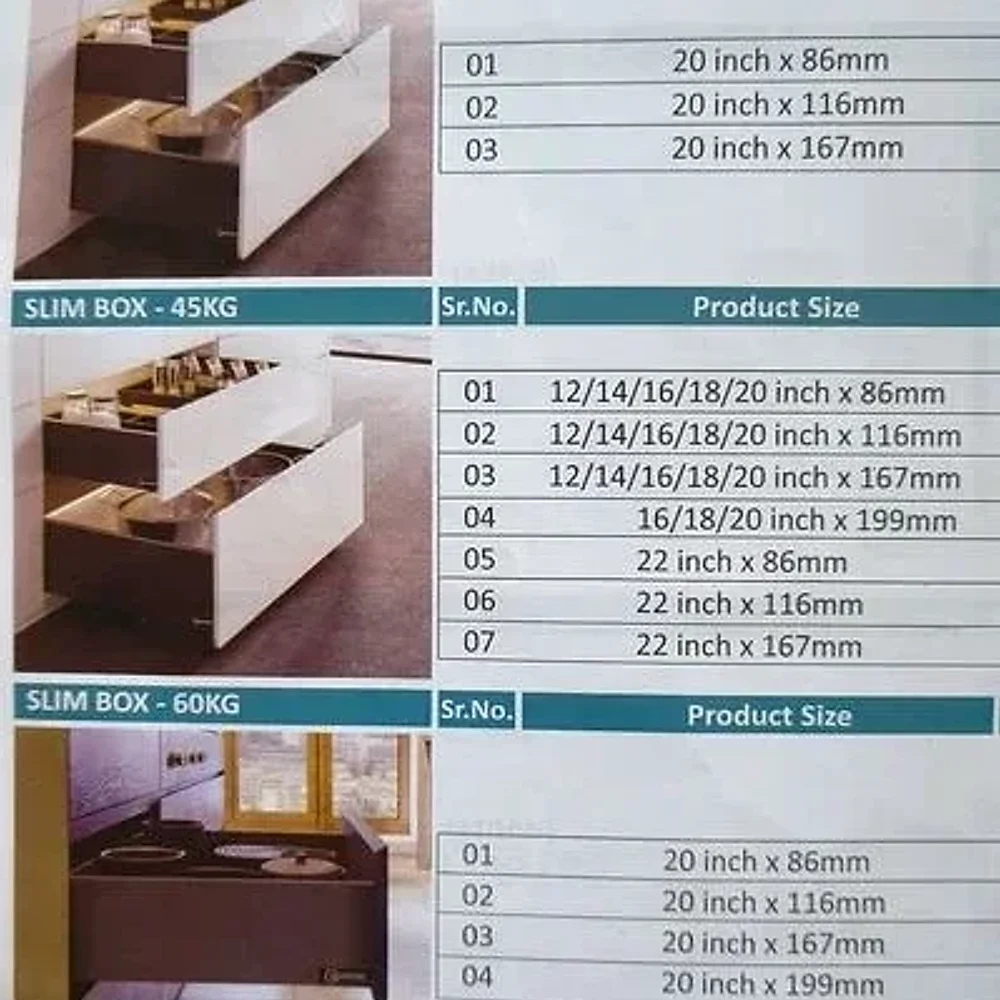 Steel Soft Close Drawer Channel Box - Furniture & Interiors by Diya Ply Lam Decor