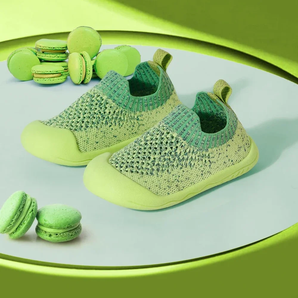 Unisex Lime Green Toddlers' First Step Shoes - Footwear, Bags & Leather Goods by Parmar Brothers