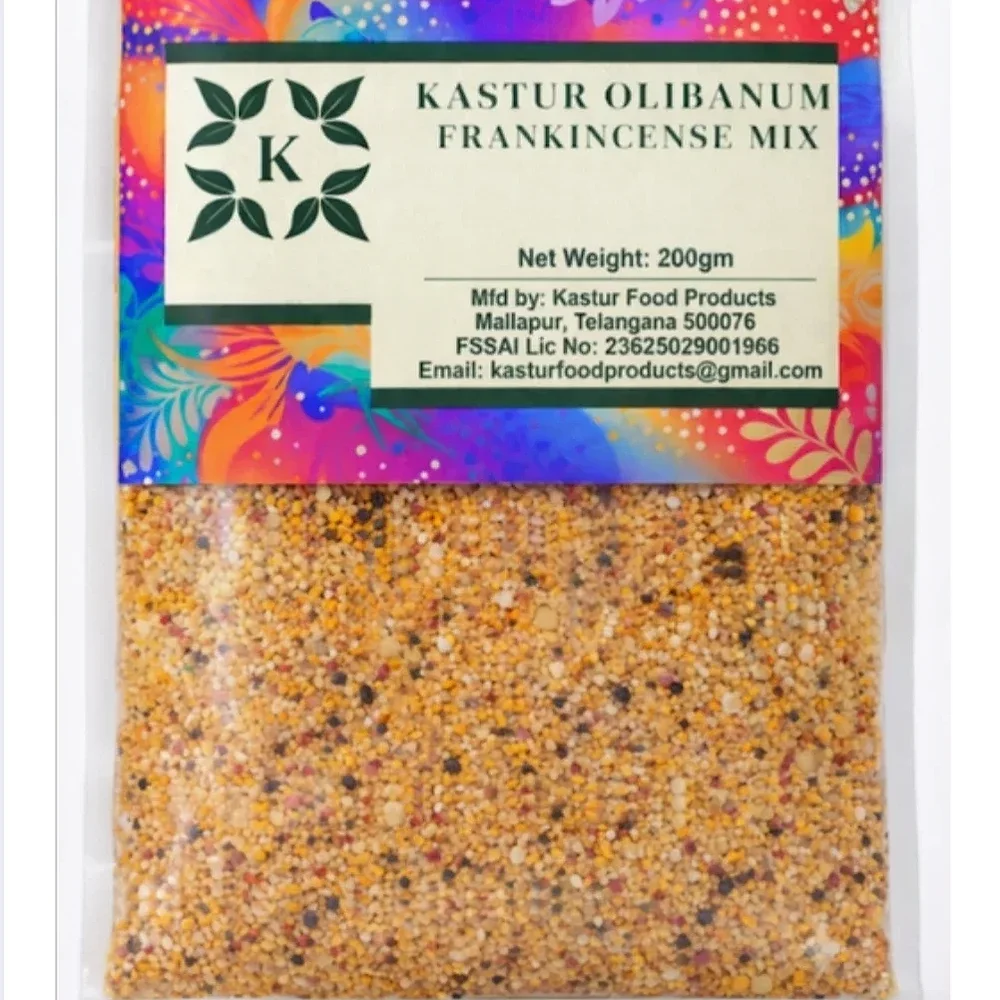Natural Resins Olibanum Frankincense Mix - Home & Kitchen by Kastur Food Products