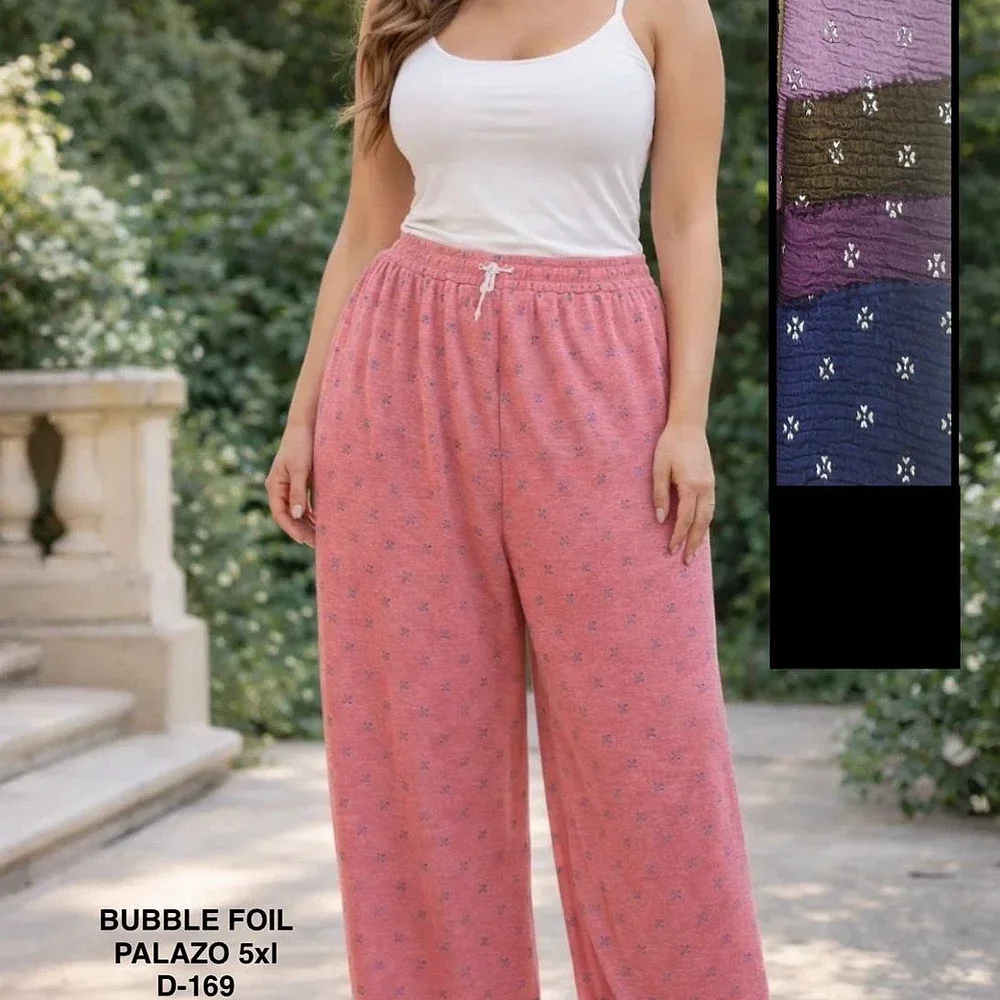 Bubble Foil Palazzo 5Xl - Textiles & Apparel by N B Mumbai Street
