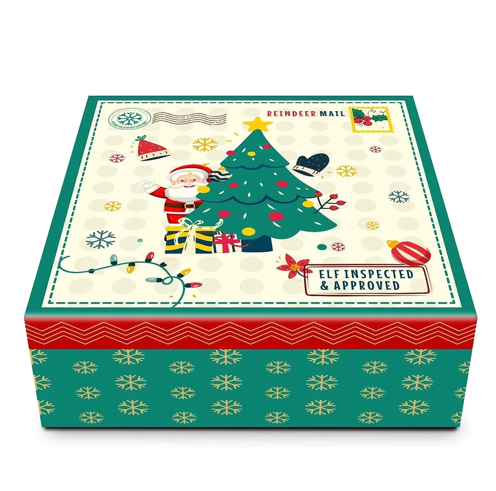 Rigid MDF Christmas Hamper Packaging Box - Packaging & Printing by Hindustan Handmade Paper Products