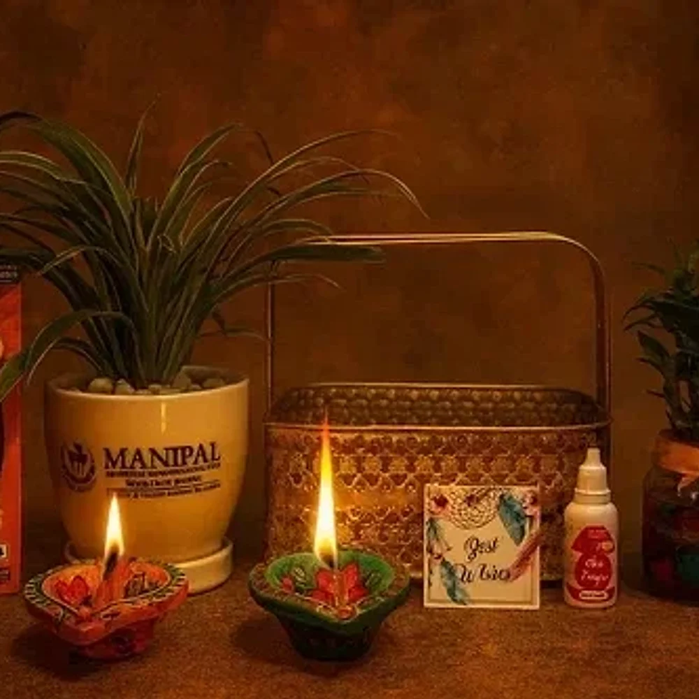 Premium Food & Plant Gift Hamper with Custom Name Print - Handicrafts & Gifts by Cerra and Terra Home Decor
