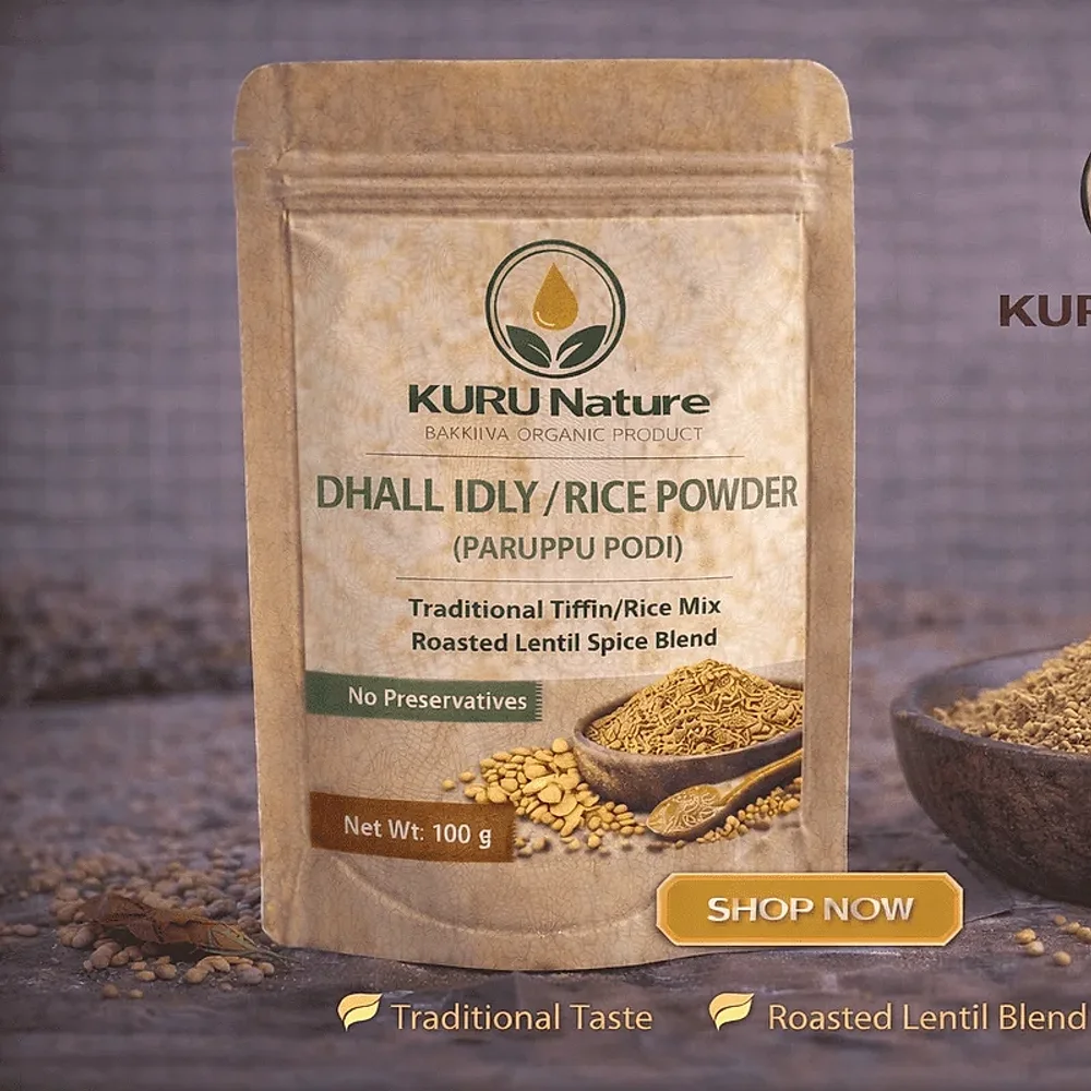 Organic Idly Chilly Powder - Food & Agriculture by Bakkiya Organic Product