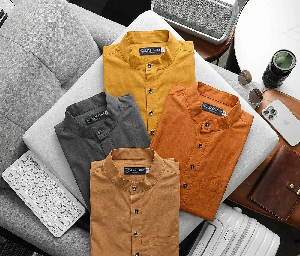 Mens Blended Fabric Kurta Pajama - Textiles & Apparel by Sea of Story