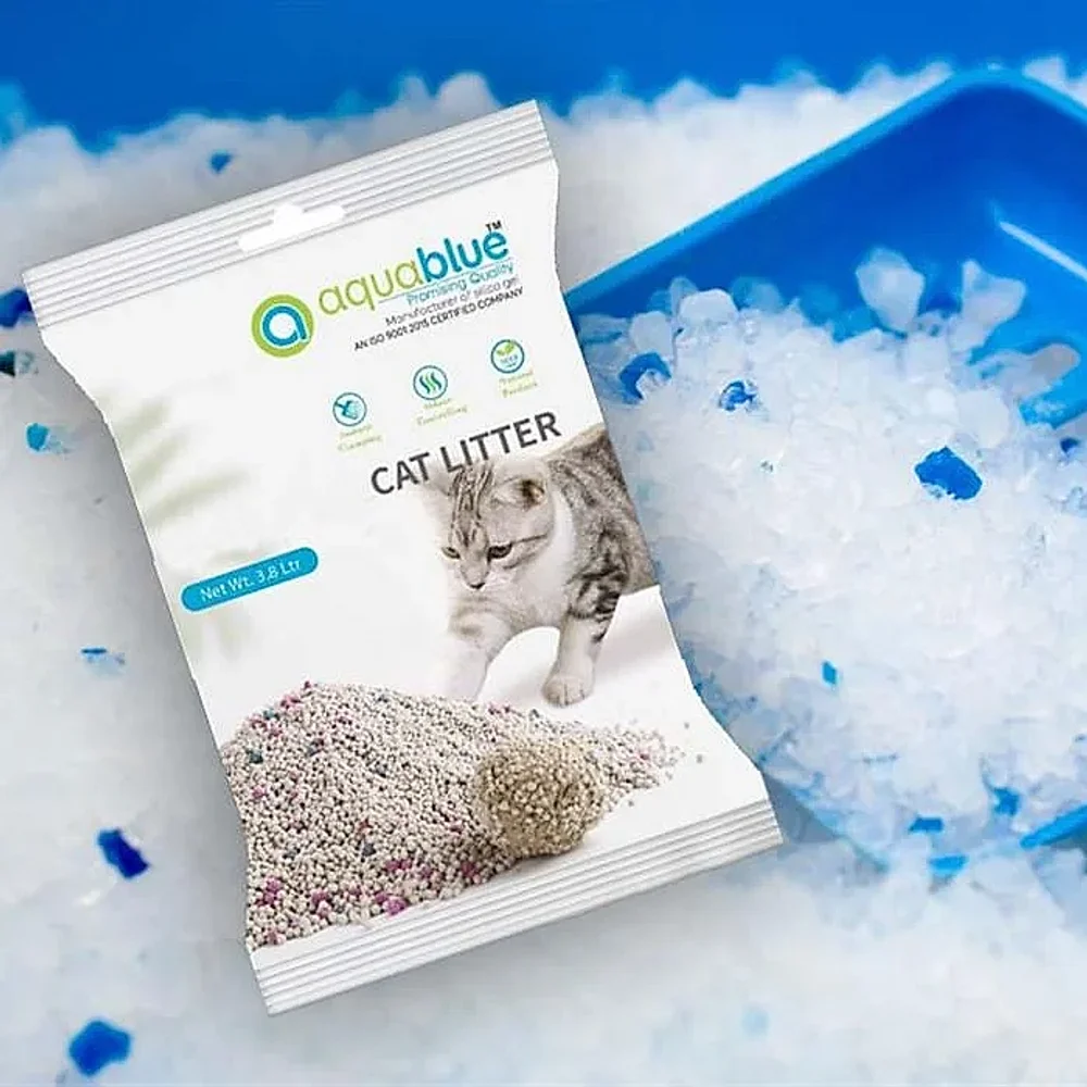 Silica Gel Cat Litter - Home & Kitchen by Aquablue