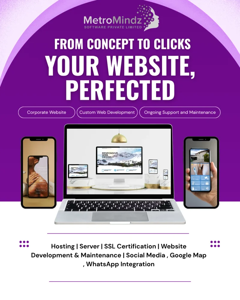 Website Development - Business & Professional Services by M/S. Metro Mindz Software Pvt. Ltd.