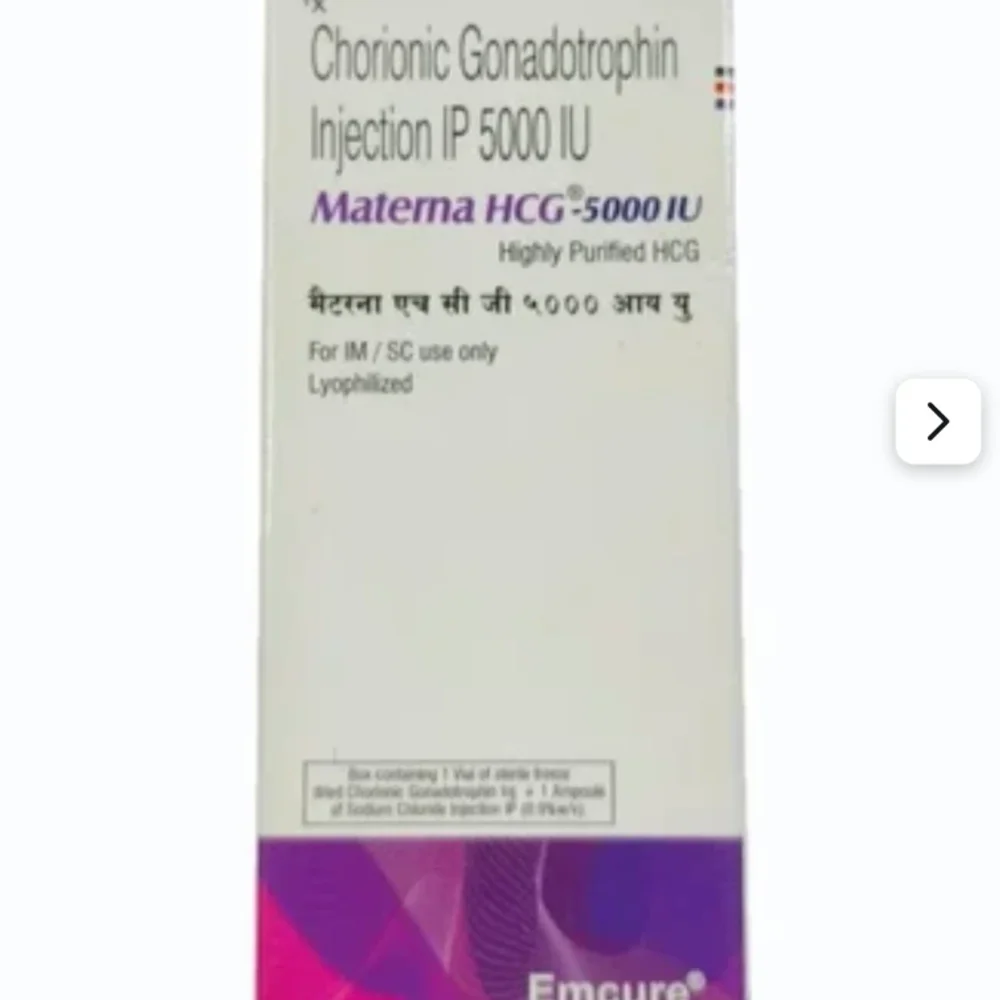 Materna R HCG Chorionic Gonadotrophin 5000 IU Injection - Healthcare & Medical by Saz Enterprises