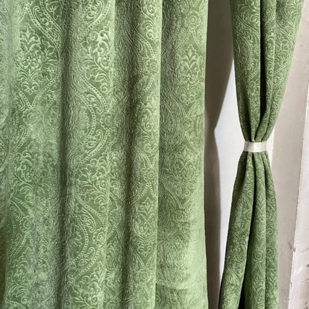 Green Indoor Interior Fabric Curtain - Furniture & Interiors by M/S. Shrivastava Furnishing House