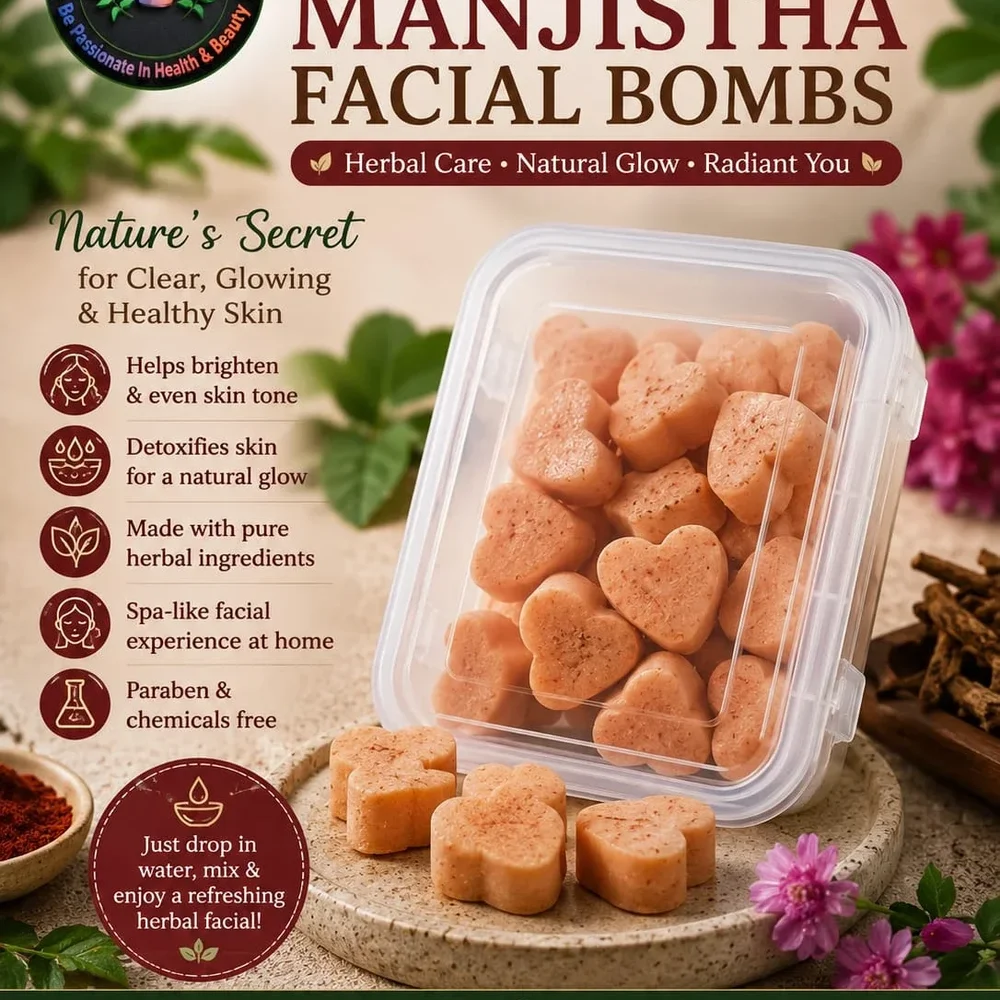 Manjistha Facial Bombs - Beauty & Personal Care by Akschan Herbals (OPC) Pvt. Ltd.
