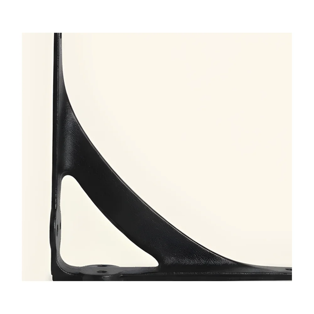 Cast Iron Shelf Bracket with Textured Black Finish - Metals & Alloys by The Hardware Hut