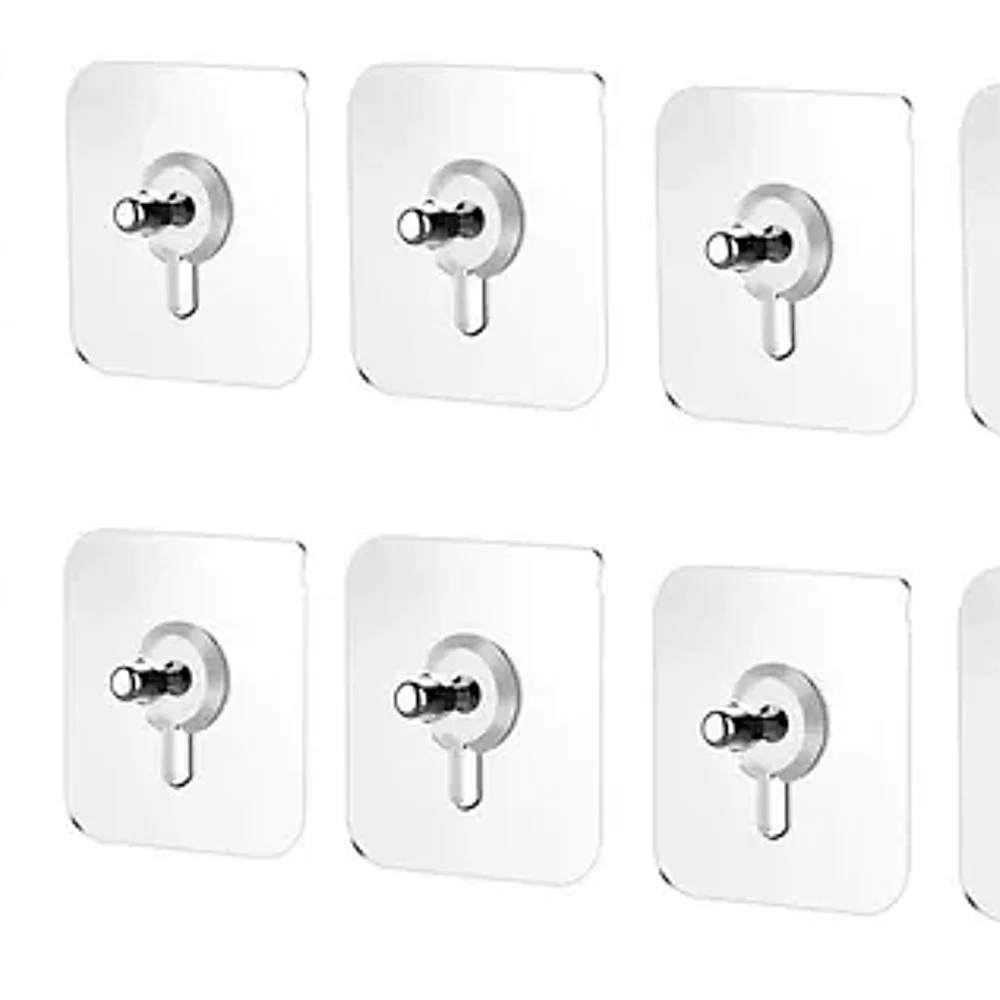 Tot2hom Adhesive Screw-In Hooks Set - Home & Kitchen by Vishva Guru Traders