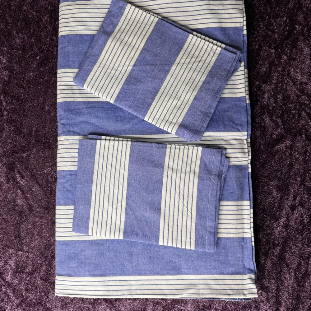 Light Purple Handloom Bedsheet Pillow Cover Set - Textiles & Apparel by Ains Overseas