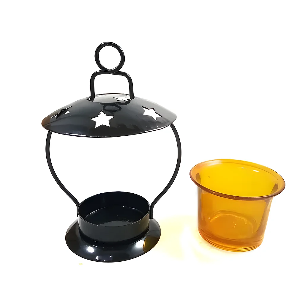 Mild Steel Black Painted T Light Candle Holder - Home & Kitchen by Human Need Design Global Export