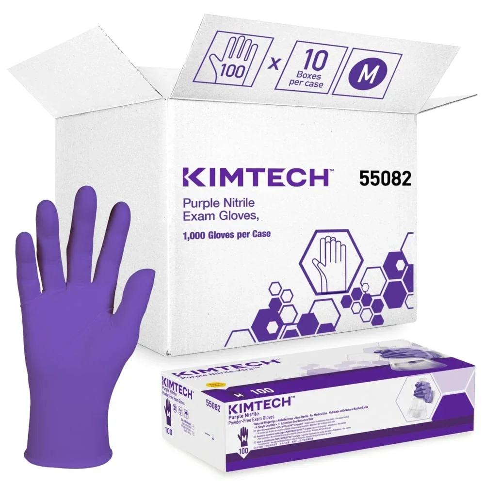 Ansell Kimtech Purple Nitrile Disposable Gloves - Healthcare & Medical by Cosmedik Inc.