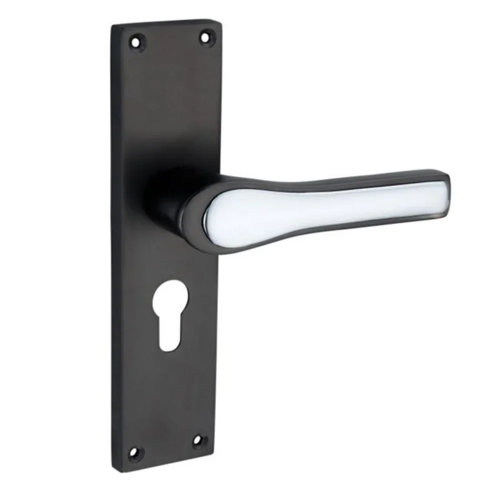 Zinc Alloy Mortise Door Lock Set with Lever Handle - Metals & Alloys by Insha Lock Pvt. Ltd.