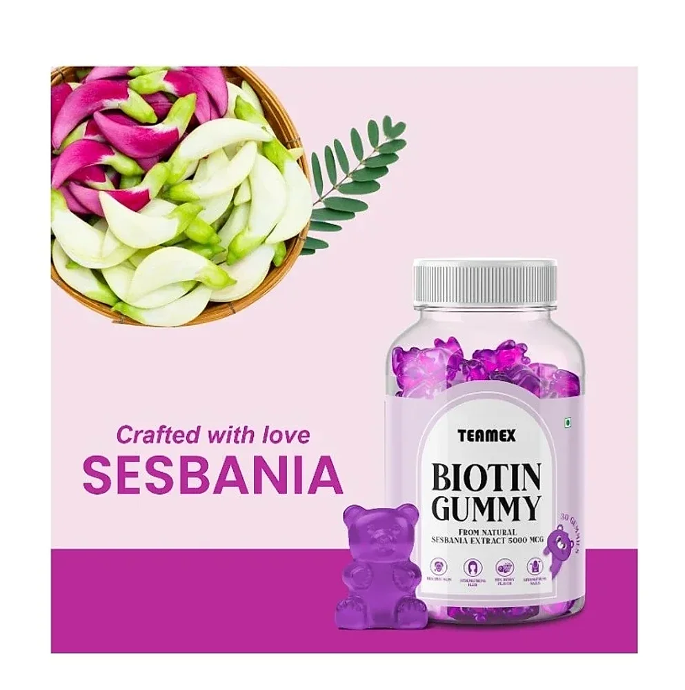 Teamex Biotin Gummies for Adults - Healthcare & Medical by Teamex