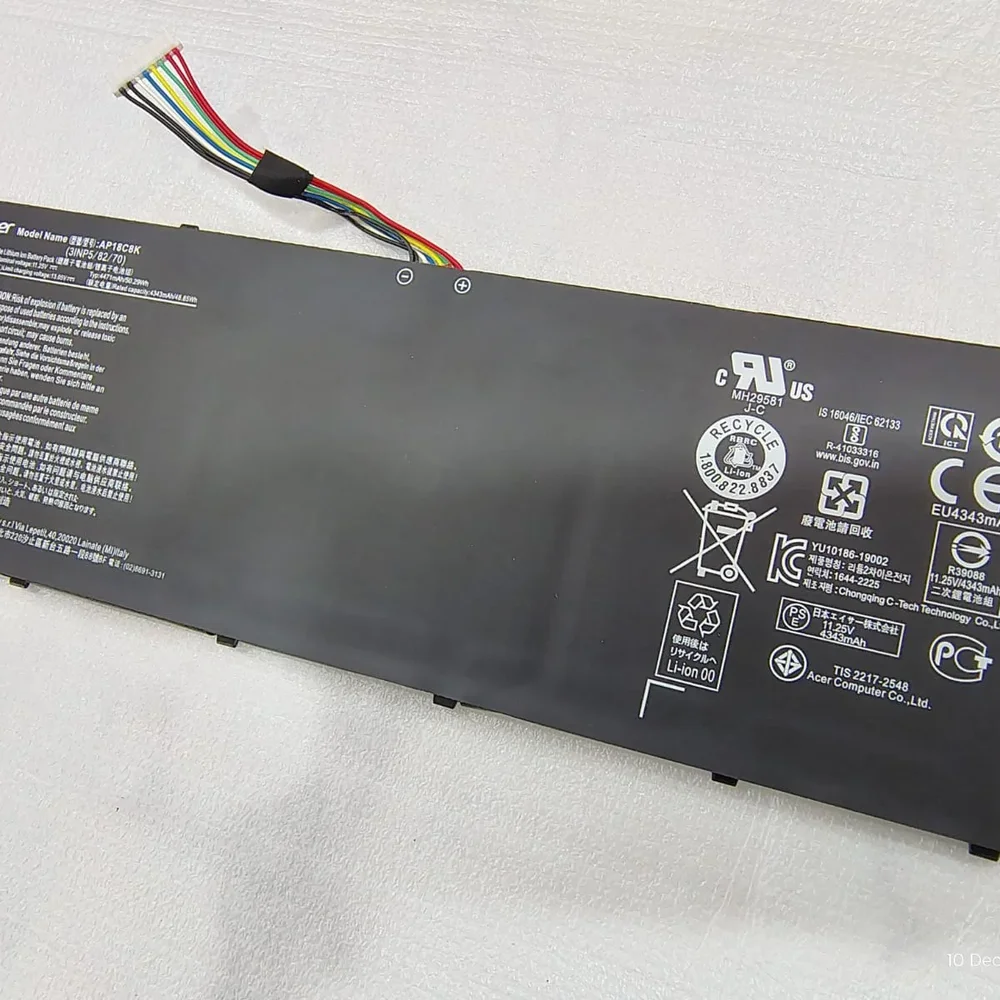 Acer AP18C8K Lithium-Ion Laptop Battery - Electronics & Electrical by Kingfast Technologies