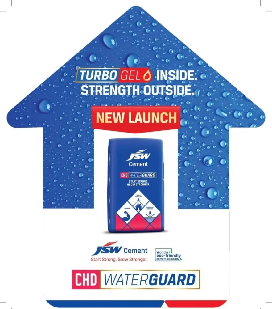 JSW Cement CHD WaterGuard Water-Repellent Cement - Construction & Building Materials by GSP Traders