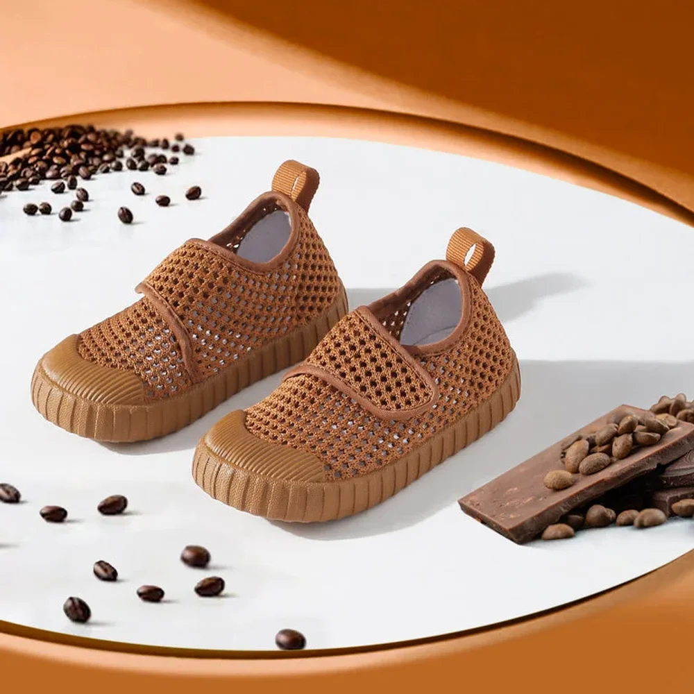 Toddlers' First Step Breathable Shoes Brown Unisex - Footwear, Bags & Leather Goods by Parmar Brothers