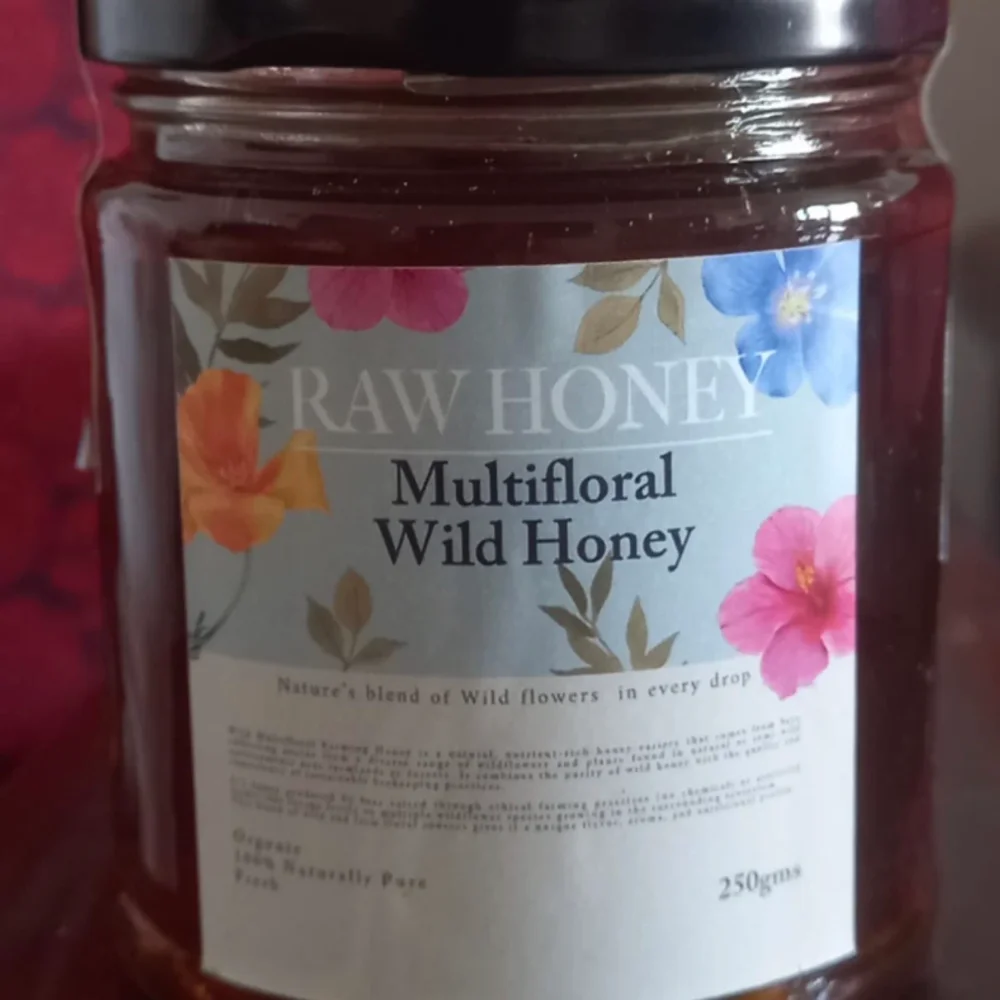 Organic Multifloral Wild Honey 250 gms - Food & Agriculture by Tejoorgonics