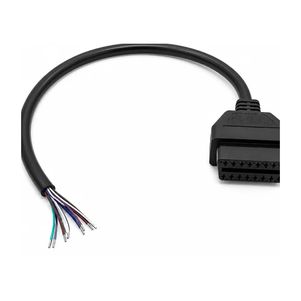 OBD-II 16 Pin Female Molded Diagnostic Connector with 8 Core Open End Wire - Electronics & Electrical by Sunyash Multi Trading Pvt. Ltd.