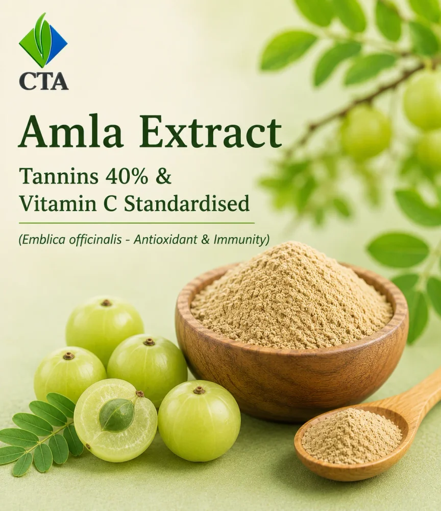 Amla Extract Powder 40% Tannins & Vitamin C Standardised - Food & Agriculture by Central Trade Agency Pvt. Ltd.
