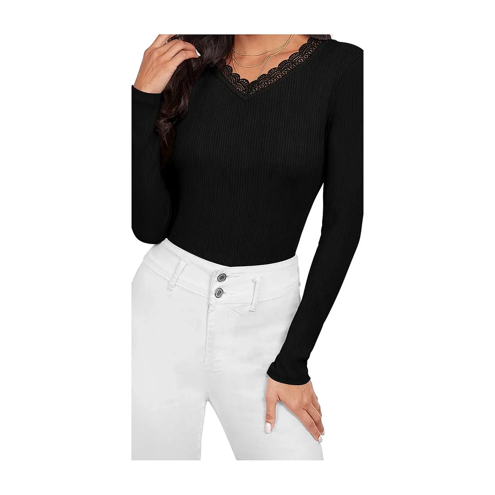 Black Round Neck Full Sleeve T-Shirt - Textiles & Apparel by Cara Exim