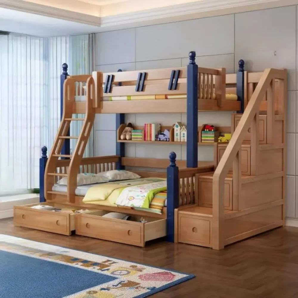 Solid Sheesham Wood Standard Bunk Bed - Furniture & Interiors by Upcycle Furnishing India