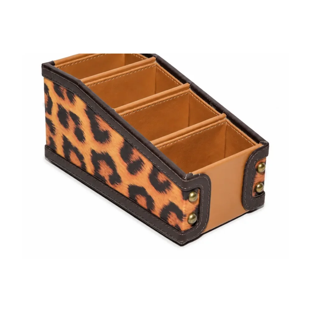 Leopard Print Drawer Organizer - Home & Kitchen by SB Leather & Home Furnishing LLP