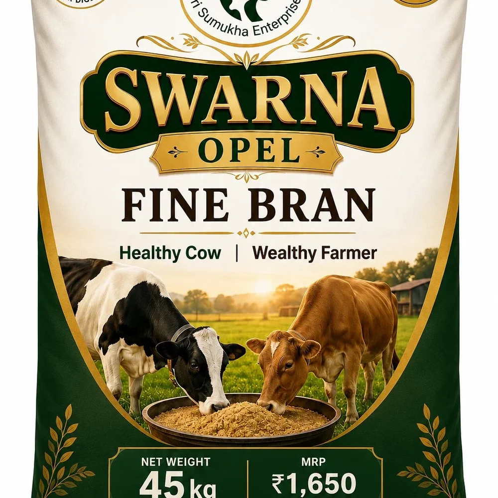 SWARNA OPEL Fine Wheat Bran 45 kg PP Bag - Food & Agriculture by Sumukha Enterprises
