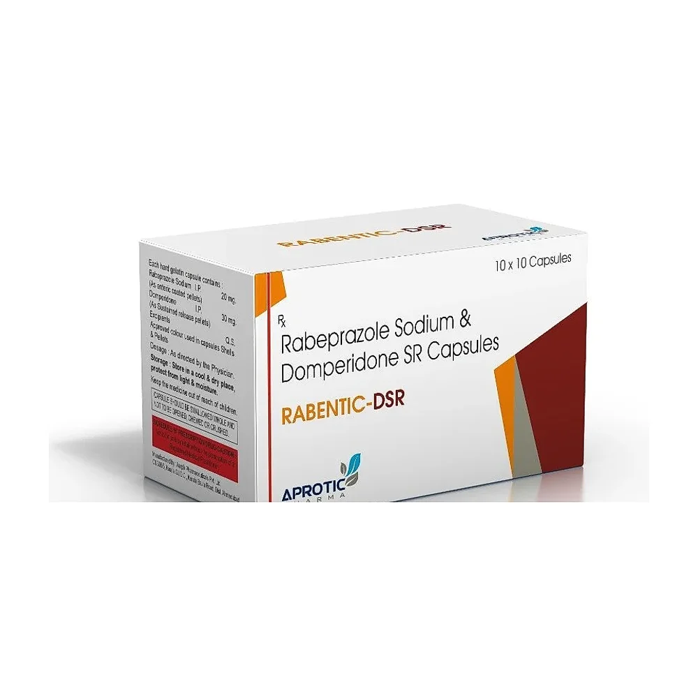 Rabentic-DSR Rabeprazole Domperidone Enteric Coated Capsule - Healthcare & Medical by Aprotic Pharma