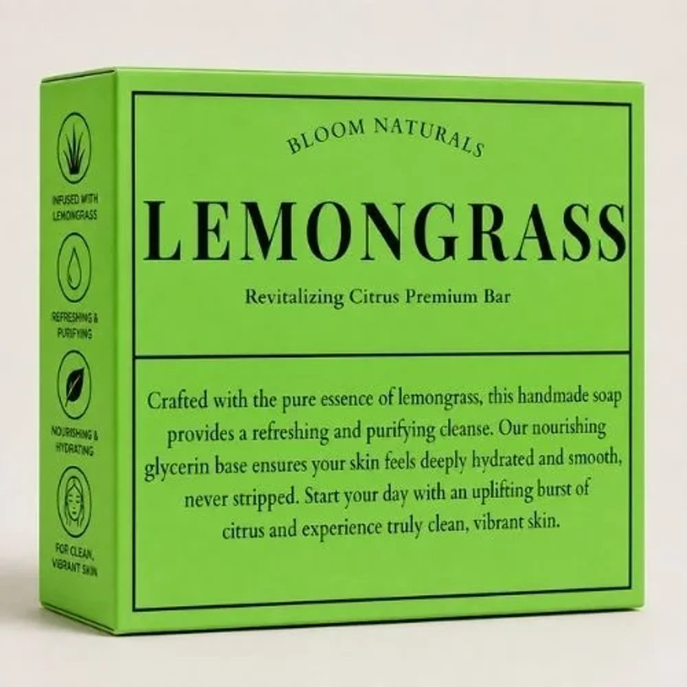 Natural Herbal Glycerin Bar Soap - Beauty & Personal Care by Bloom Naturals