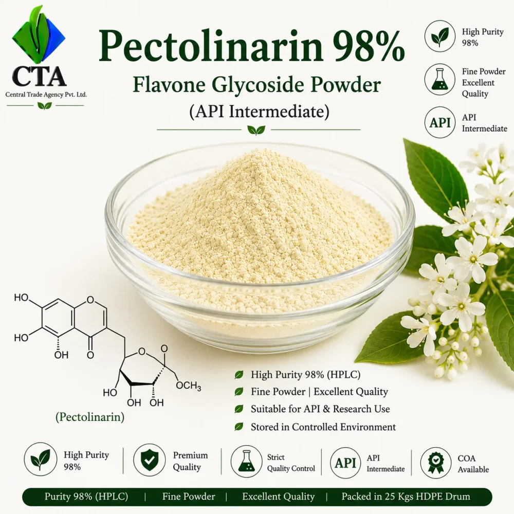 Pectolinarin 98% Powder API Intermediate - Chemicals & Raw Materials by Central Trade Agency Pvt. Ltd.