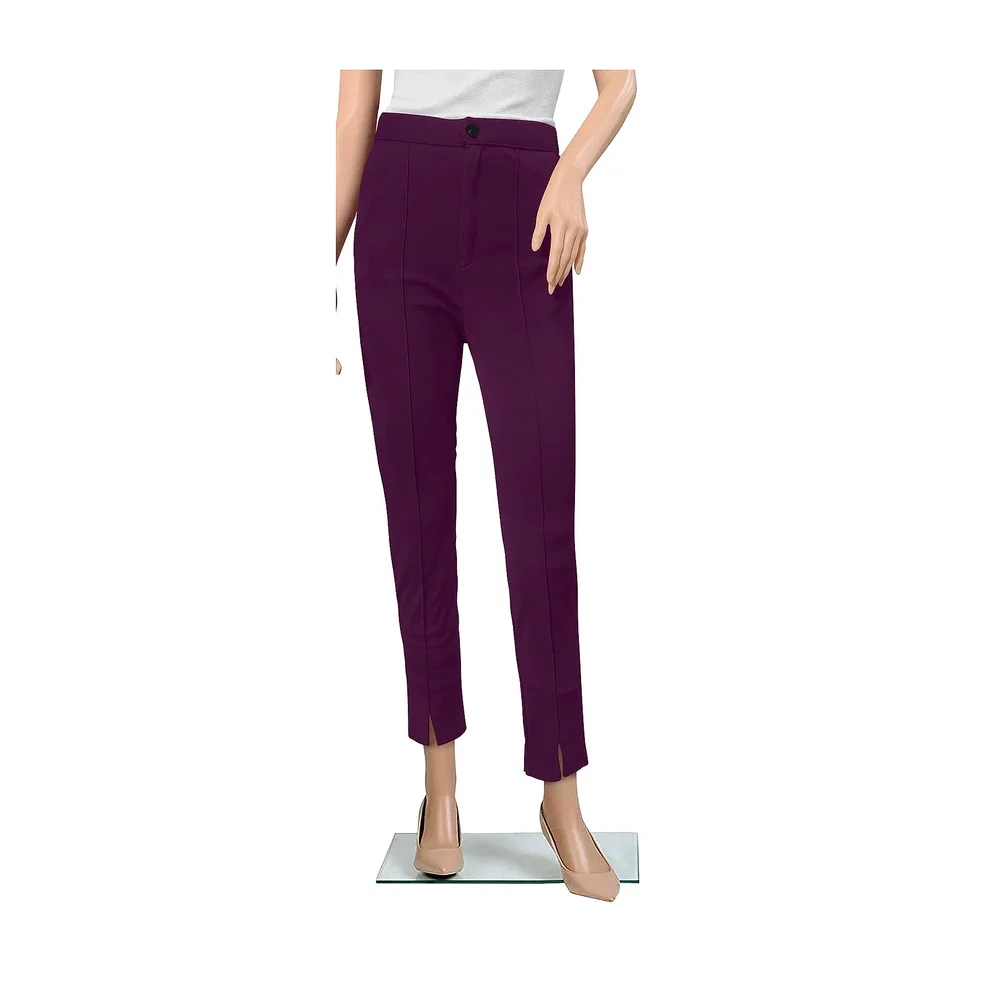 Polyester Wine Color Pant - Textiles & Apparel by Cara Exim