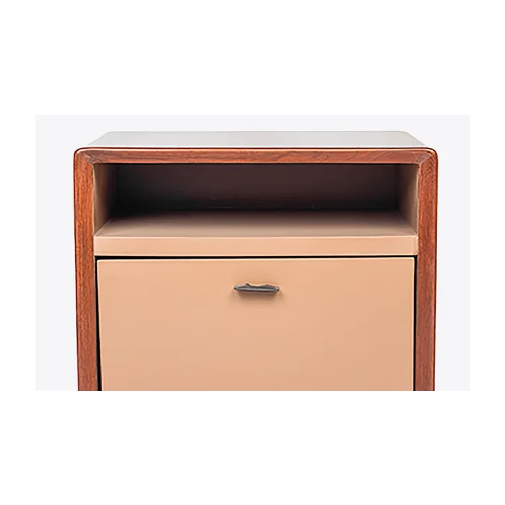 Modern Minimalist Bedside Table - Furniture & Interiors by Wooden Owl Design Pvt. Ltd.