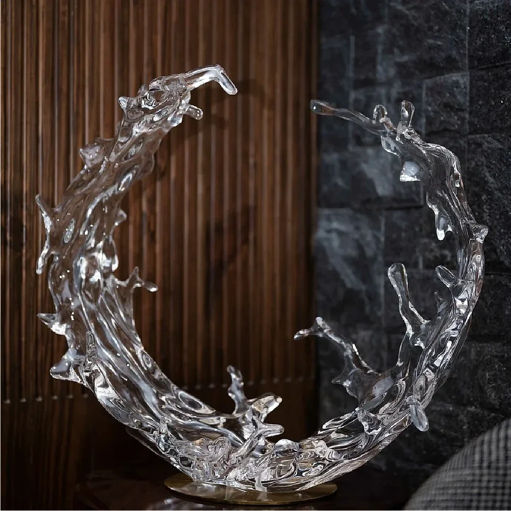 Abstract Spiritual Sculpture - Home & Kitchen by Wooden Owl Design Pvt. Ltd.