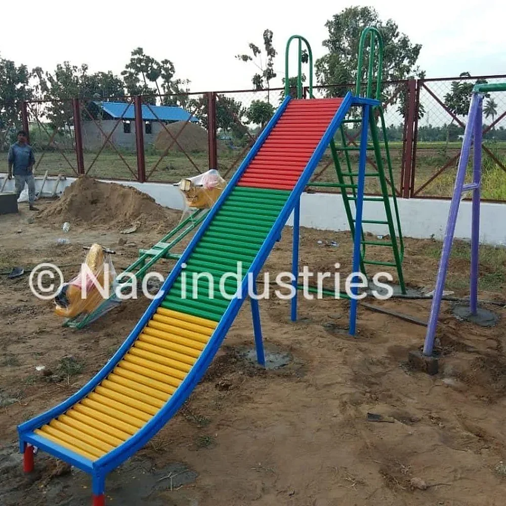NAC Red HDPE Plastic Roller Slide - Sports, Toys & Games by Nac Industries