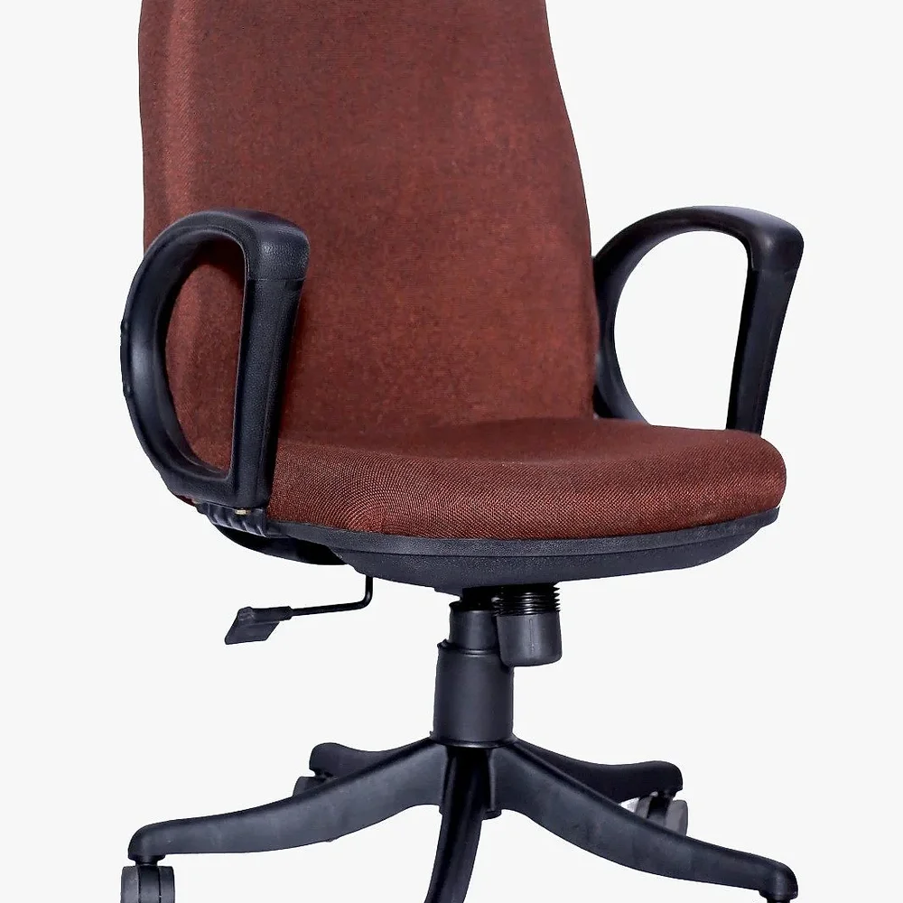 Dark Brown Fabric High Back Executive Office Chair - Furniture & Interiors by IAFA Furniture Pvt. Ltd.