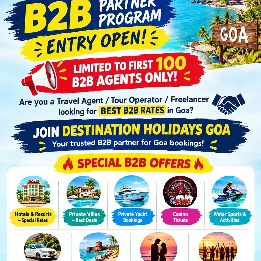 Goa B2b Partner Program - Business & Professional Services by Destination Holidays