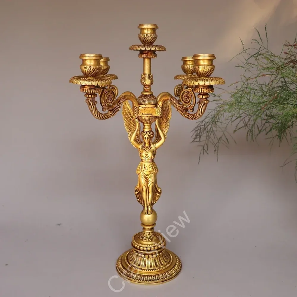 Unique Brass Candle Stand - Home & Kitchen by Craftsview