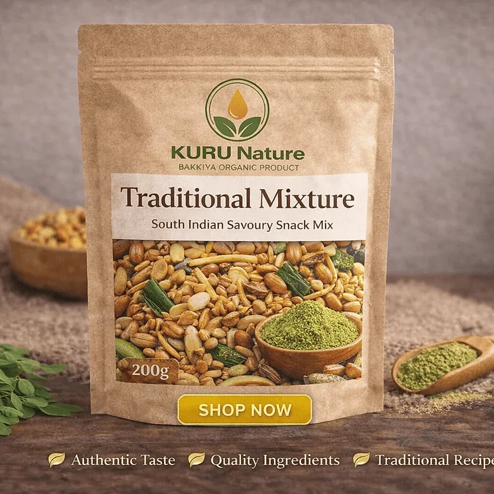 South Indian Savory Snack Mix 100g - Food & Agriculture by Bakkiya Organic Product