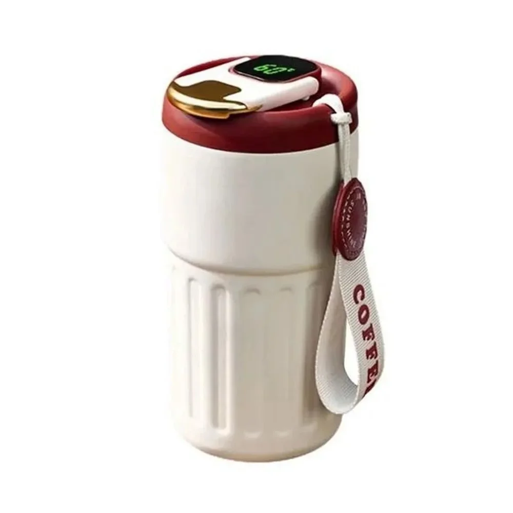 Stainless Steel Smart Coffee Mug with Digital Temperature Display, 400 ml - Home & Kitchen by Y K Trading