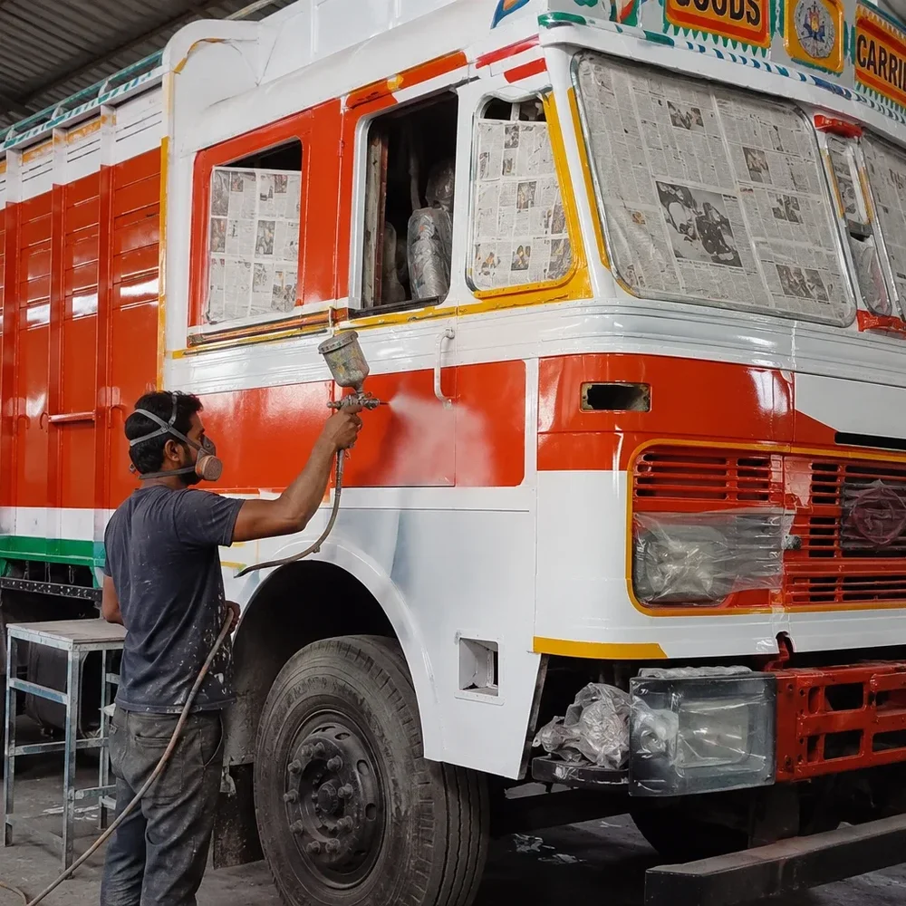 Commercial Heavy Vehicle Dent Painting Service - Business & Professional Services by Ska Painting Shop