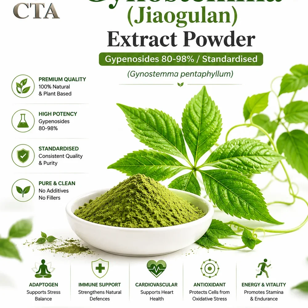 Gynostemma Pentaphyllum Extract Powder 98% Saponins - Chemicals & Raw Materials by Central Trade Agency Pvt. Ltd.