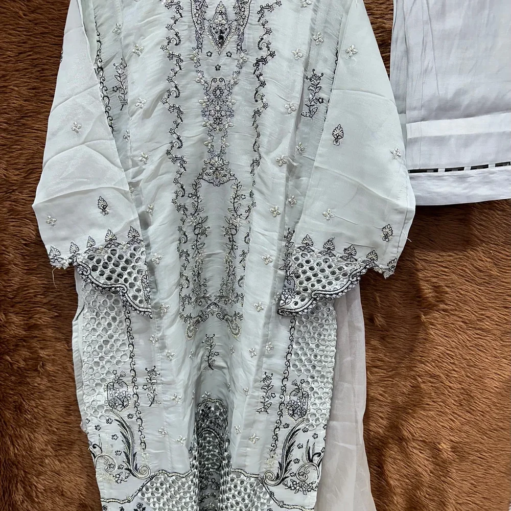 Embroidered Organza Silk Formal Wear - Textiles & Apparel by Ayzel Pvt. Ltd.